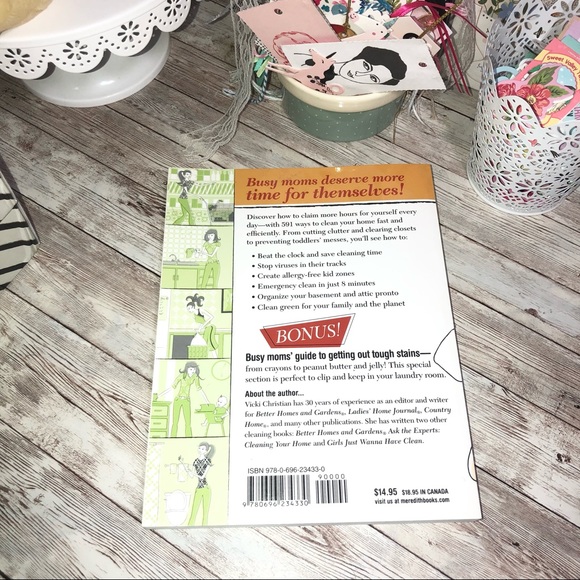 How To Clean Your Home Fast 591 Tips For Busy Moms PB Book By Vicki Christian - Picture 2 of 2